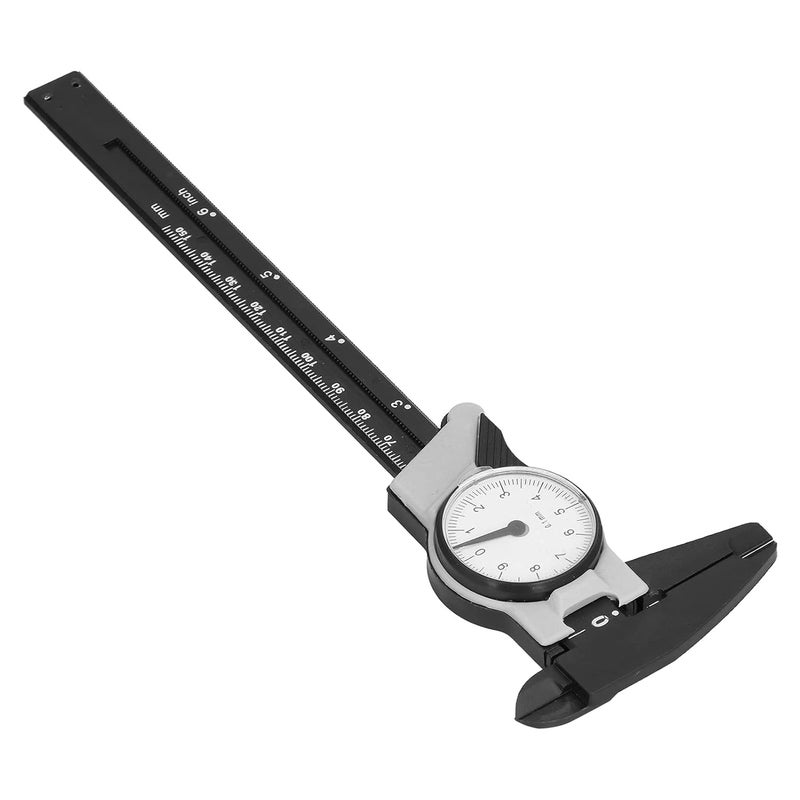 ZERONE Dial Vernier Caliper, Dial Caliper Dial Vernier Caliper ABS 0mm To150mm Portable Metric Measuring Tool for Office, Store, Farm, School - Image 1